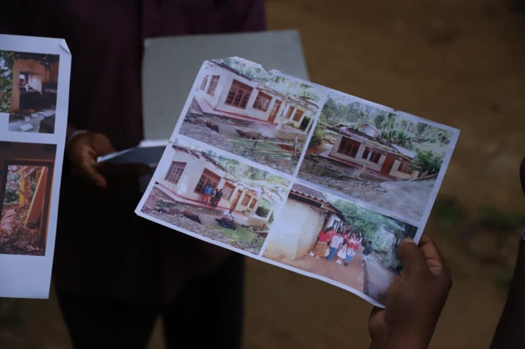 Photo: LST Document showing damaged homes in Bandrawela